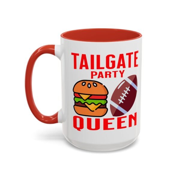 TailGate Party Queen, Accent Coffee Mug (11, 15oz) - Image 4