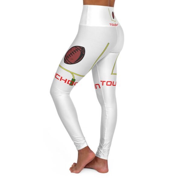TouchDown, High Waisted Yoga Leggings (AOP) - Image 3
