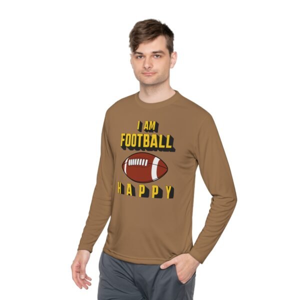 Football Happy, Unisex Lightweight Long Sleeve Tee - Image 35