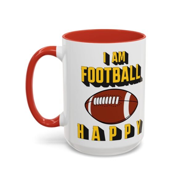 Football Happy, Accent Coffee Mug (11, 15oz) - Image 3