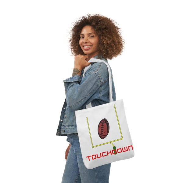 TouchDown, Canvas Tote Bag, 5-Color Straps - Image 37