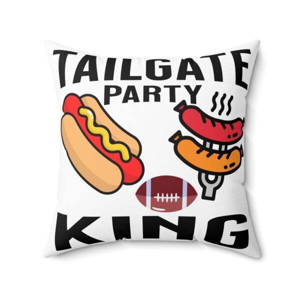 TailGate Party King, Spun Polyester Square Pillow - Image 11