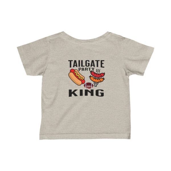 Tailgate Party King, Infant Fine Jersey Tee - Image 2