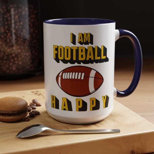 Football Happy, Accent Coffee Mug (11, 15oz) - Image 41