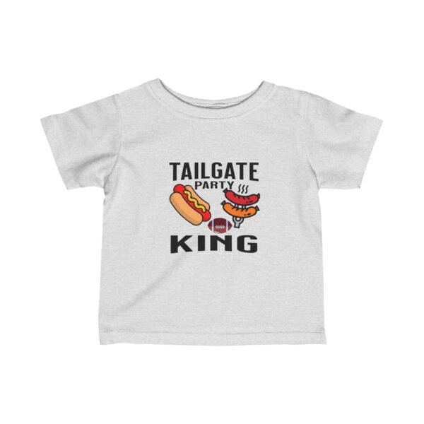 Tailgate Party King, Infant Fine Jersey Tee - Image 7