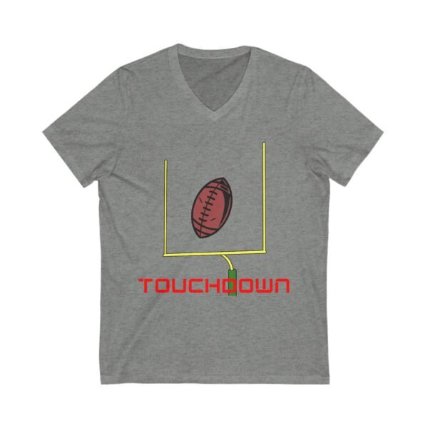 TouchDown, Unisex Jersey Short Sleeve V-Neck Tee - Image 7