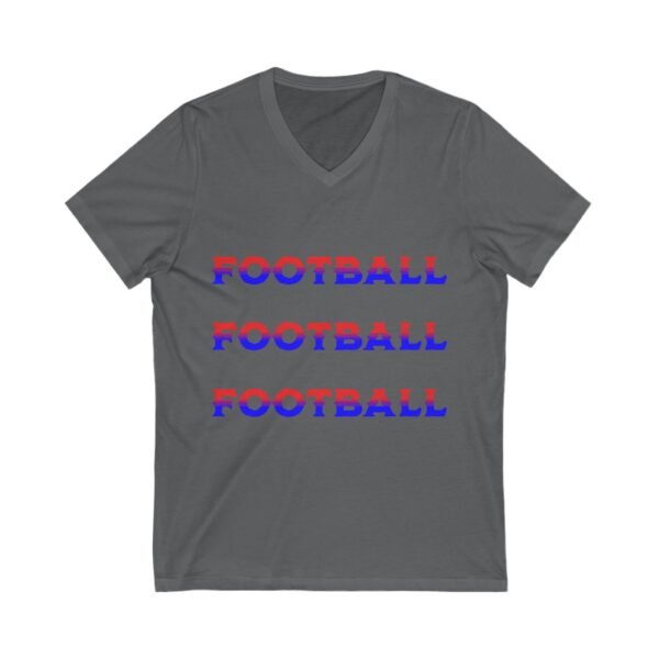 Football, Unisex Jersey Short Sleeve V-Neck Tee - Image 15