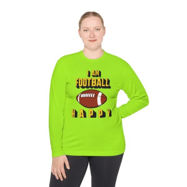 Football Happy, Unisex Lightweight Long Sleeve Tee - Image 44