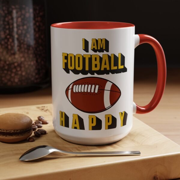 Football Happy, Accent Coffee Mug (11, 15oz) - Image 5