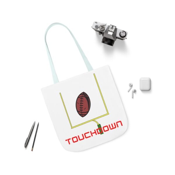 TouchDown, Canvas Tote Bag, 5-Color Straps - Image 32