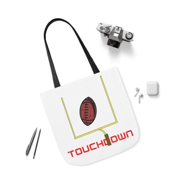 TouchDown, Canvas Tote Bag, 5-Color Straps - Image 48