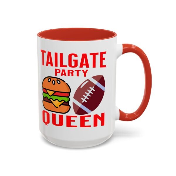 TailGate Party Queen, Accent Coffee Mug (11, 15oz) - Image 3