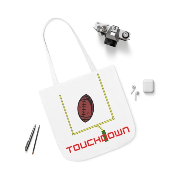 TouchDown, Canvas Tote Bag, 5-Color Straps - Image 60