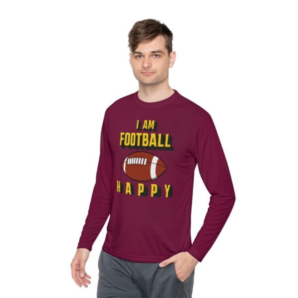 Football Happy, Unisex Lightweight Long Sleeve Tee - Image 51