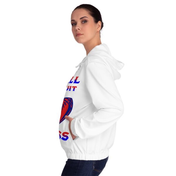 Football, Women’s Full-Zip Hoodie (AOP) - Image 5