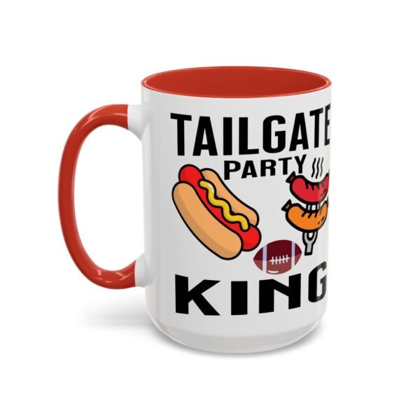 TailGate Party King, Accent Coffee Mug (11, 15oz) - Image 4