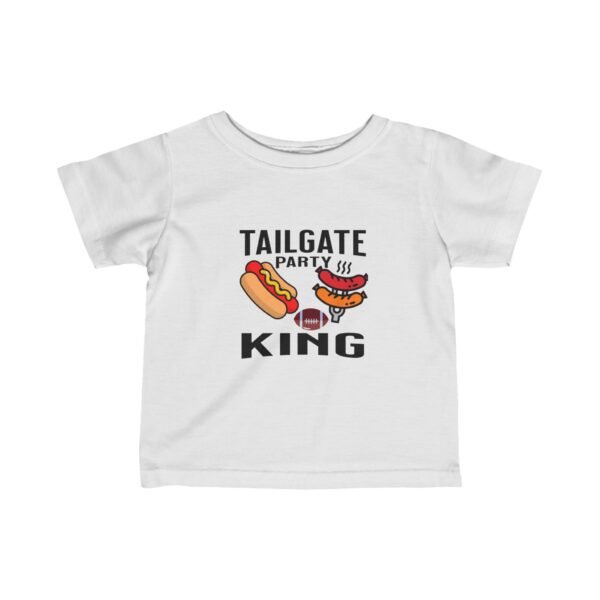 Tailgate Party King, Infant Fine Jersey Tee - Image 4