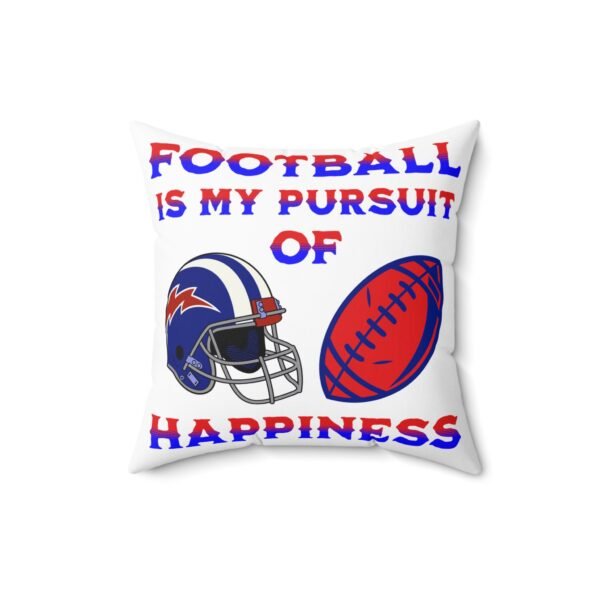 Football, Spun Polyester Square Pillow - Image 5