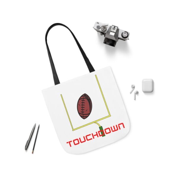 TouchDown, Canvas Tote Bag, 5-Color Straps - Image 28