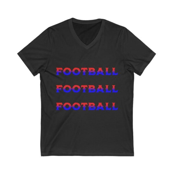 Football, Unisex Jersey Short Sleeve V-Neck Tee - Image 17