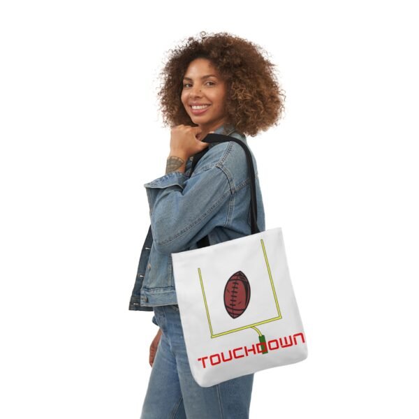 TouchDown, Canvas Tote Bag, 5-Color Straps - Image 25