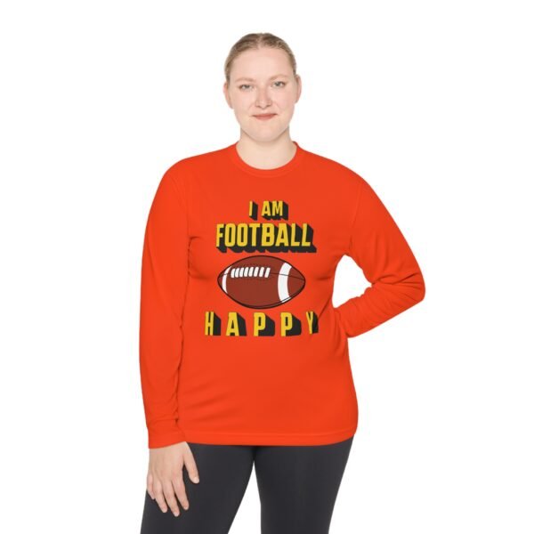 Football Happy, Unisex Lightweight Long Sleeve Tee - Image 12