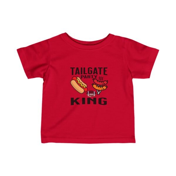 Tailgate Party King, Infant Fine Jersey Tee - Image 40