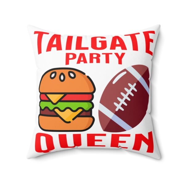 Tailgate Party Queen, Spun Polyester Square Pillow - Image 10