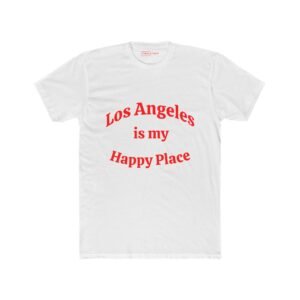Los Angeles is my Happy Place, Unisex Cotton Crew Tee