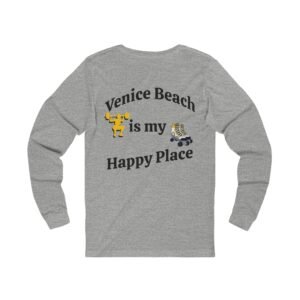 Venice Beach is my Happy Place, Unisex Jersey Long Sleeve Tee