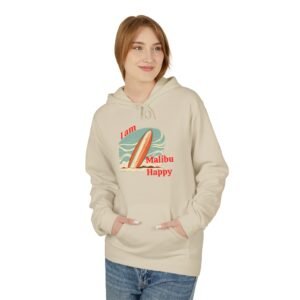 I am Malibu Happy, Unisex Midweight Softstyle Fleece Hoodie
