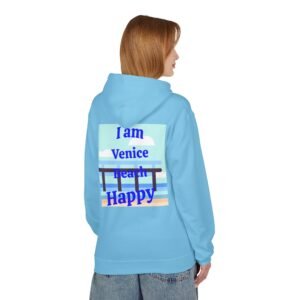 I am Venice Beach Happy, Unisex Midweight Softstyle Fleece Hoodie