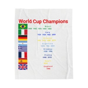 World Cup Champions, Velveteen Plush Blanket