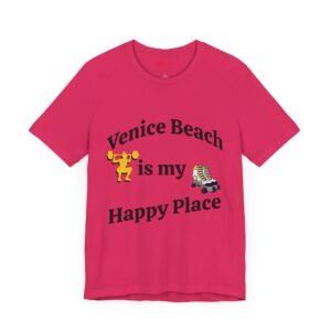 Venice Beach is my Happy Place, Unisex Jersey Short Sleeve Tee