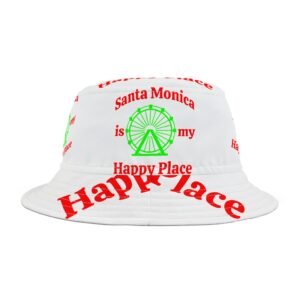 Santa Monica is my Happy Place, Bucket Hat (AOP)