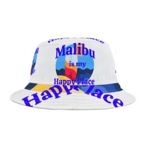 Malibu is my Happy Place, Bucket Hat (AOP)