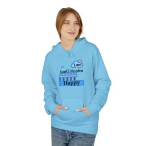 I am Santa Monica Happy, Unisex Midweight Softstyle Fleece Hoodie