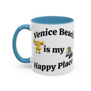 Venice Beach is my Happy Place, Accent Coffee Mug (11, 15oz)