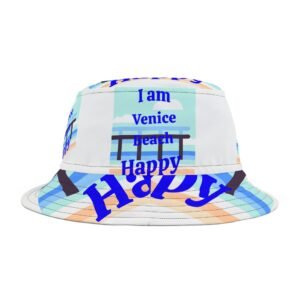 I am Venice Beach Happy, Bucket Hat (AOP)