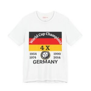 Germany, 4 X World Cup Champions, Unisex Jersey Short Sleeve Tee
