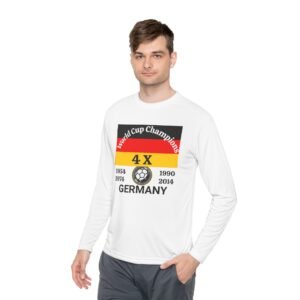 Germany, 4 X World Cup Champions, Unisex Lightweight Long Sleeve Tee