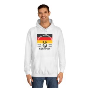 Germany 4 X World Cup Champions, Unisex College Hoodie
