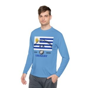 Uruguay, 2 X World Cup Champions, Unisex Lightweight Long Sleeve Tee