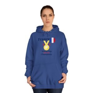 France, 2 X World Cup Champions, Unisex College Hoodie