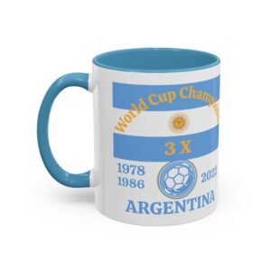 Argentina, 3 X World Cup Champions, Accent Coffee Mug (11, 15oz)