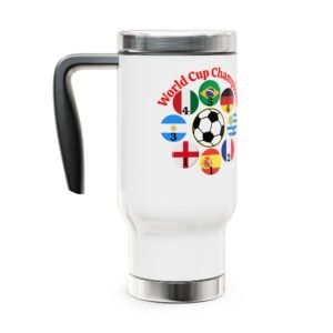 World Cup Champions, Stainless Steel Travel Mug with Handle, 14oz