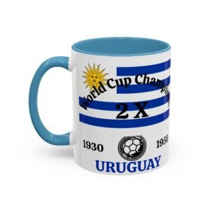 Uruguay, 2 X World Cup Champions, Accent Coffee Mug (11, 15oz)