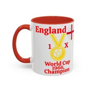 England, World Cup Champion 1966, Accent Coffee Mug (11, 15oz)