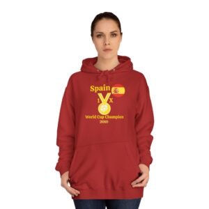 Spain, World Cup Champion 2010, Unisex College Hoodie